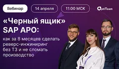 «Черный ящик» SAP APO: как за 8 месяцев сделать реверс-инжиниринг без ТЗ и не сломать производство