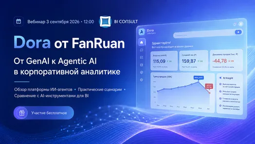 Вебинар «Dora от FanRuan: от GenAI к Agentic AI в корпоративной аналитике»
